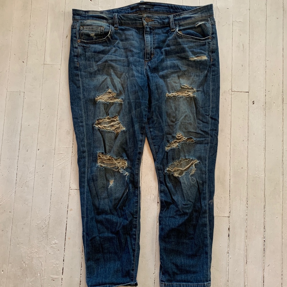 Joe’s distressed jeans